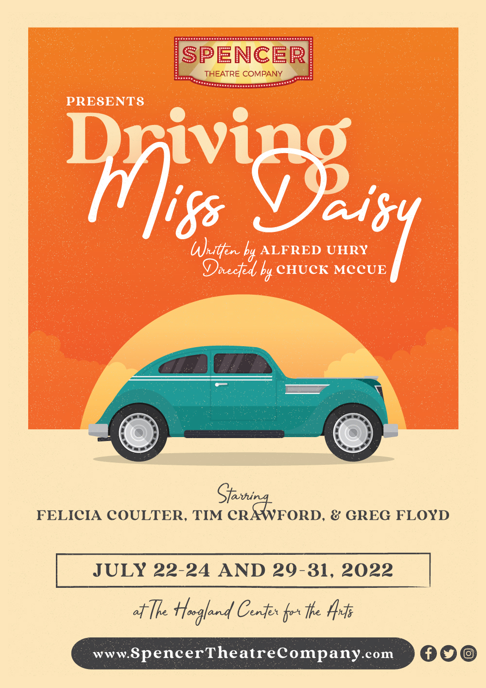 Driving Miss Daisy July 22-24 & 29-31, 2022